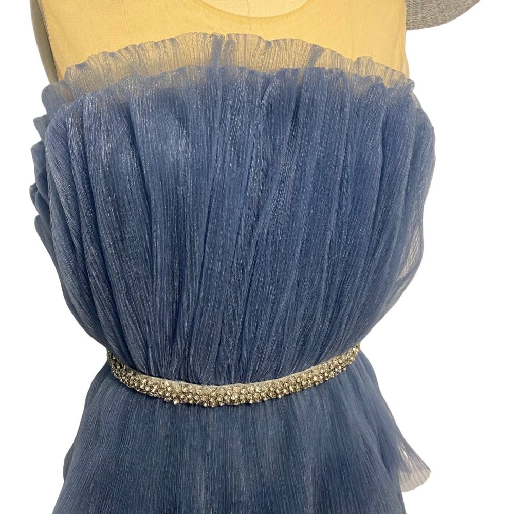 endless rose Modern Day Cinderella Strapless Tulle Dress Blue Extra Large - Picture 9 of 12
